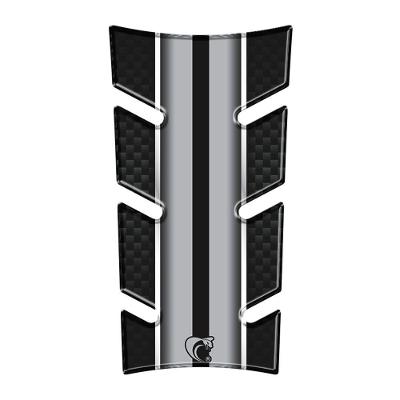 Adesivo Resinado Protetor Tanque Moto Honda Fan 160 Ano 2025 Carbono Cinza Preto