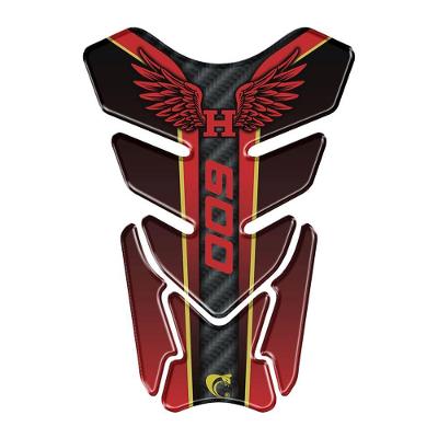 Adesivo Resinado Protetor Tanque Compativel Moto Cb600 Vermelho Preto