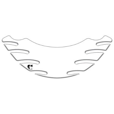 Adesivo Rabeta Resinado Honda Biz 125 2006 A 2010 Transparente Carbono