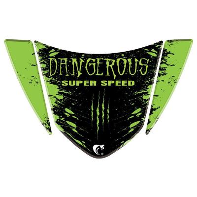 Adesivo Protetor De Rabeta Honda Cg Titan 125 (2008 A 2010) Jesus Verde