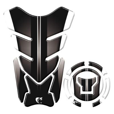 Adesivo Resinado Protetor Tanque E Bocal Moto Honda Acima 2018 Preto Preto