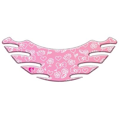 Adesivo Rabeta Resinado Honda Biz 125 2006 A 2010 Coração Rosa