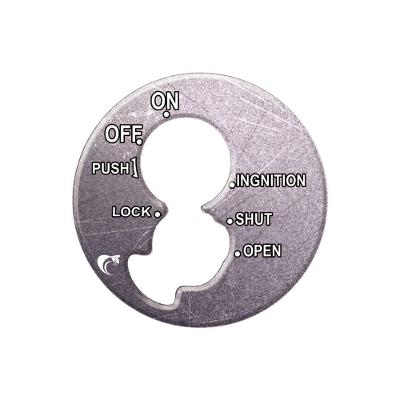 Adesivo Resinado Ignição Honda Biz 125 - 2009 A 2016 - Cromo Cromado