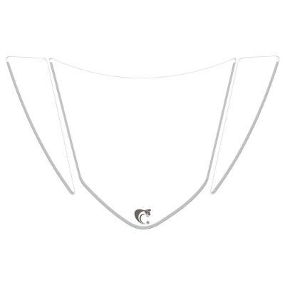 Adesivo Protetor De Rabeta Honda Cg Titan 125 (2008 A 2010) Transparente Transparente