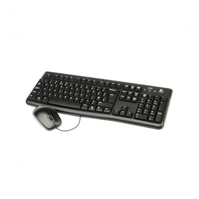 Teclado Mouse Logitech Usb Preto