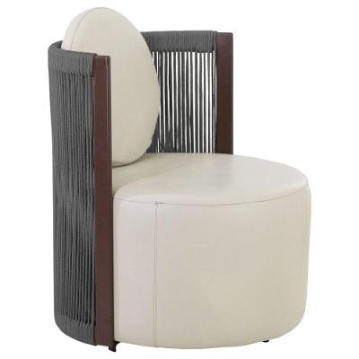 Poltrona Confort Armchair Puff Redondo Trama Original Prata