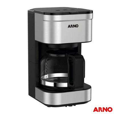 Cafeteira Elétrica Arno Preferita Aço Inox 18 Xícaras Preto 220V