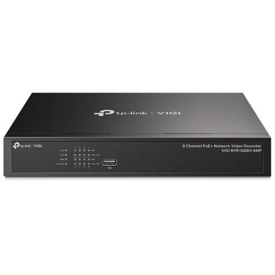 Gravador De Vídeo Tp-link Rede Poe 8 Canais Vigi Nvr1008h-8m