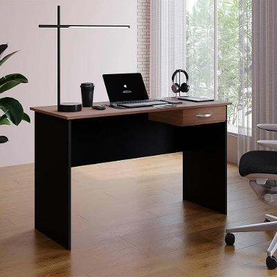 Mesa De Escritório Com Gaveteiro Susy Mb1 Cor Preto Savana