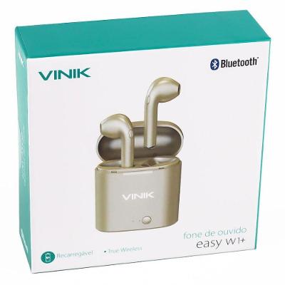 Fone De Ouvido Bluetooth Easy W1+ Tws Dourado