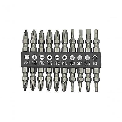 Jogo Bits Ponta Dupla Western 10 Peças 65mm