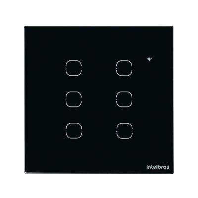 Interruptor Smart Wi-fi Touch 6 Teclas Preto Ews 1006 485002