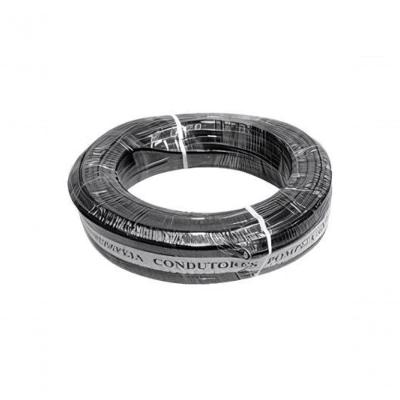 Fio Paralelo Pompéia Preto C- Tarja Branca 2×1,25mm - 100m