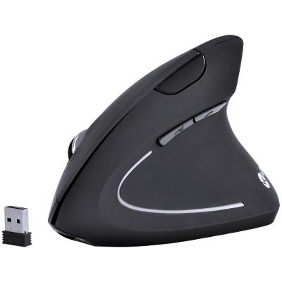 Mouse Sem Fio Ergonômico Power Fit 1600 Dpi Preto Usb