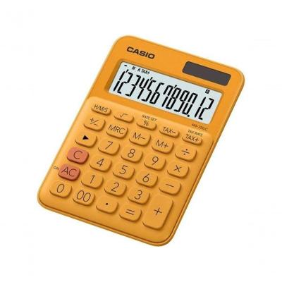 Calculadora Mesa Casio Ms-20uc 12 Dígitos Laranja