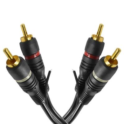Cabo De áudio Evus C-0182 Rca Macho ×2 Rca Macho Gold 3m