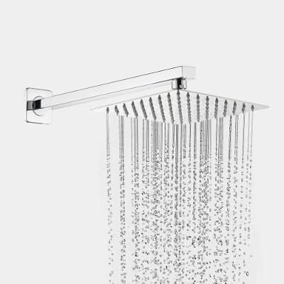 Ducha Chuveiro Cromado Luxo Metal 20x20 Solar Gás Inox