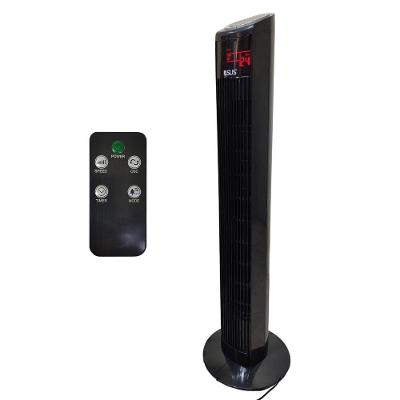 Ventilador Torre Giratorio 70w Oscila Refresca Visor Led Controle 3 Velocidades 4 Modos Verao Sol Dias Quente Casa