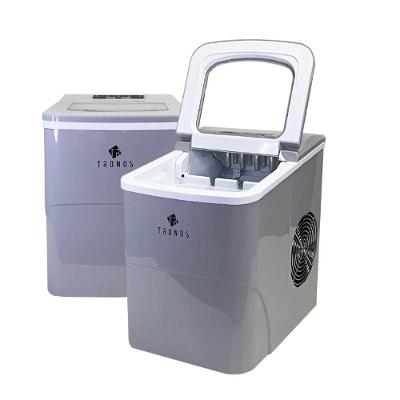 Máquina de Gelo Tronos B12-B Silver 12KG 24H Reservatório 2L Cinza 220V