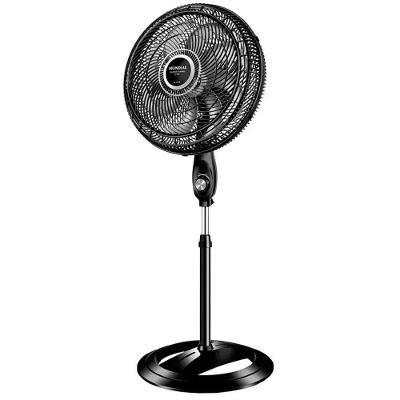 Ventilador de Coluna Mondial 140W 40cm 8 Pás 3 Velocidades Preto e Prata 110V