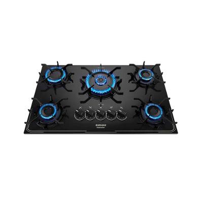 Cooktop a Gás Itatiaia Itamaster 5 Bocas Vidro Temperado Preto Bivolt