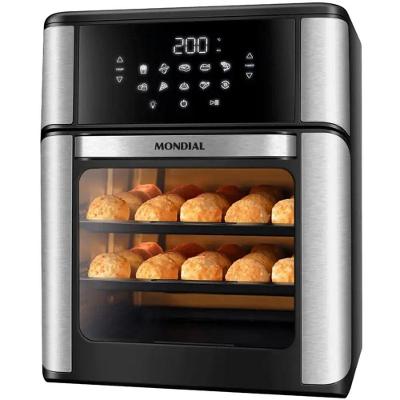 Fritadeira Elétrica Air Fryer Mondial Oven AFO-12L-BI 12L 2000W Preto-inox 110V