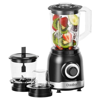 Liquidificador 3 em 1 Gaabor Creamy 1000W 1,6L com Mini Processador Preto 2 Velocidades 110V