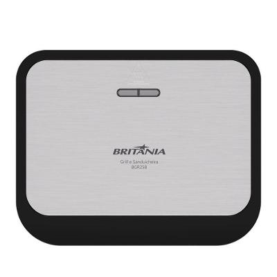 Sanduicheira E Grill Britânia Inox 2 Em 1 750W BGR25B 220V