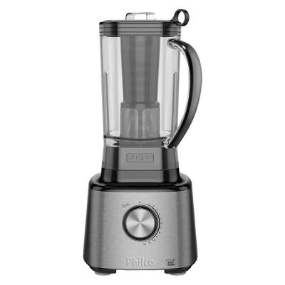 Liquidificador Philco PLQ2100PI 1400W 3L com Filtro e Autolimpeza 12 Velocidades Preto Inox 110V