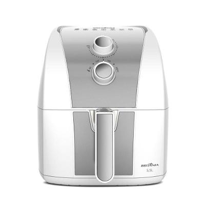 Fritadeira Air Fryer Britânia BAF52 5.5L 1500W com Cesto Cerâmico Redstone Preto 220V