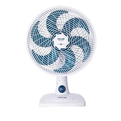Ventilador de Mesa Maxis 50W 30cm 6 Pás 3 Velocidades Branco e Azul 220V
