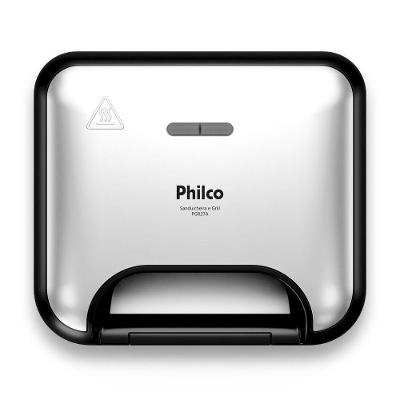 Sanduicheira E Grill Philco Inox 2 Em 1 PGR27A 750W 220V