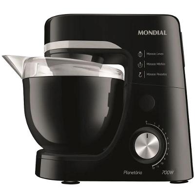 Batedeira Planetária Mondial BP03 500W Preto 110V
