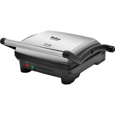 Super Grill Duo Philco 2 Em 1 Abertura 180° Inox 110V