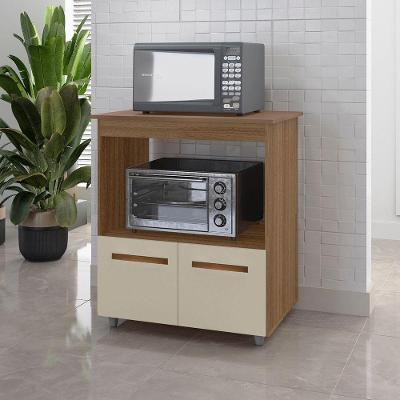 Armário Multiuso Lira 2 Portas Cozinha Mb1 Cor Savana Off White