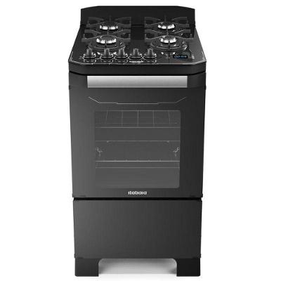 Fogão Itatiaia Itamaster 4 Bocas Digital Preto Bivolt