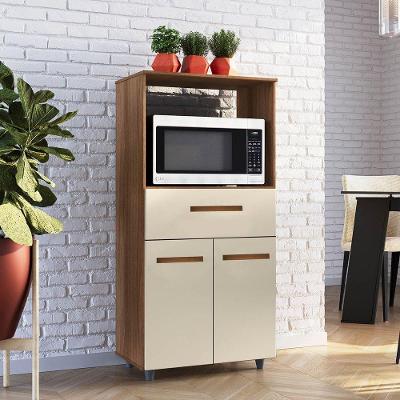 Armário Multiuso Luni 2 Portas 1 Gaveta Cozinha Mb1 Cor Savana Off White