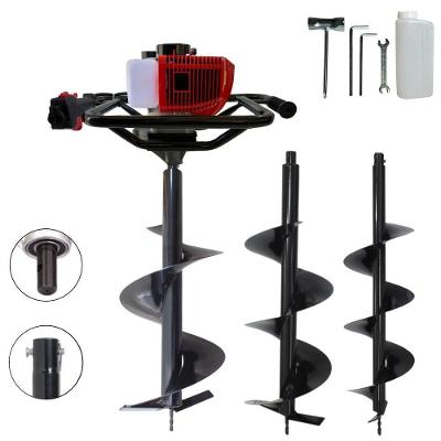 Perfurador De Solo Anmax Gd520b 52cc + Brocas 20, 25 E 30