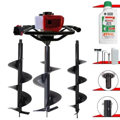 Perfurador Anmax Gd520b 52cc + 3 Brocas + óleo Stihl 2t