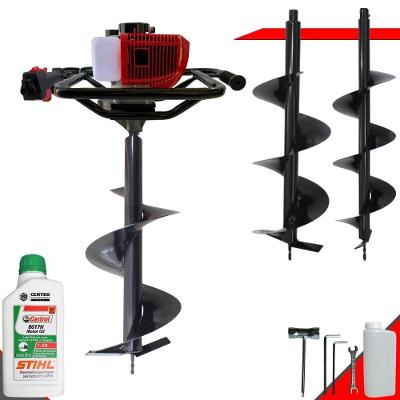 Perfurador De Solo Anmax 52cc C/ 3 Brocas + óleo Stihl