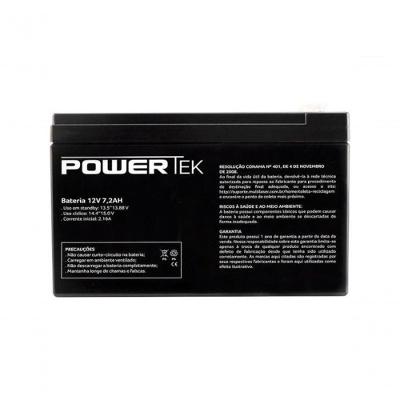 Bateria Selada 12v 7,2ah Powertek