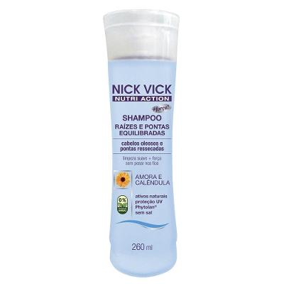 Shampoo Raízes E Pontas Equilibradas Nick Vick Nutri Action 260ml