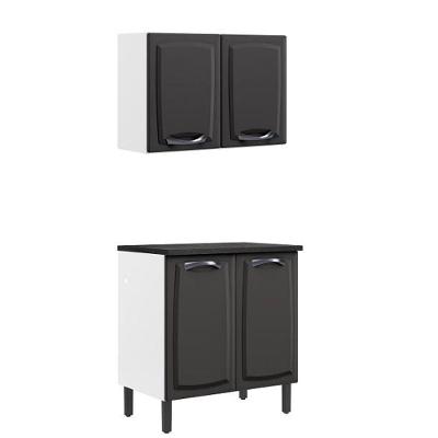 Paneleiro Itatiaia Em Aço Grafite 4 Portas New Premium