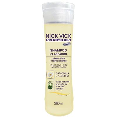 Shampoo Nick Vick Nutri Clareador 260ml