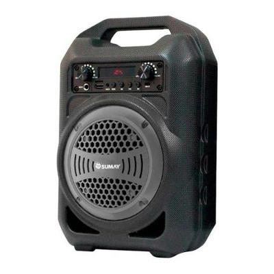 Caixa De Som Portátil Sumay Gallon Music 30w Cinza