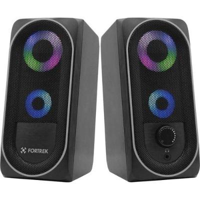 Caixa De Som Fortrek Black Hawk Rgb Preta Gamer