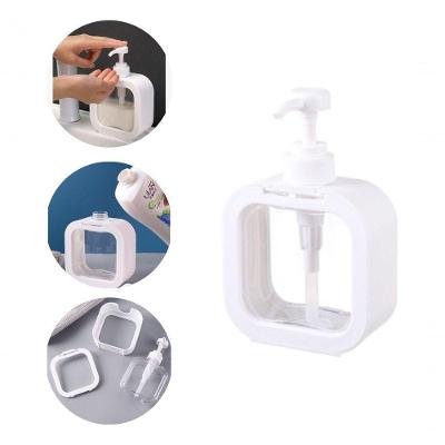 Saboneteira Dispenser Para Sabonete Liquido Shampoo Creme 350ml Banheiro Branco