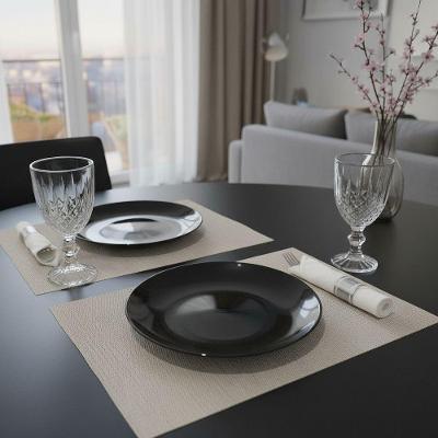 Jogo Americano Coz Jantar Descanso Prato Bege 30x45 2 Un