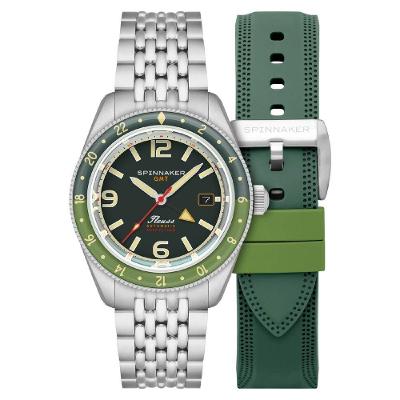 Relógio Spinnaker Fleuss Gmt Automatic Forest Green Sp-5120-44