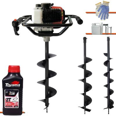 Trado Motorizado Vant Vps52 + 3 Brocas + óleo Toyama 2t